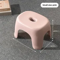 Adult Low Stool Bathroom Stool Wholesale Household Transparent Plastic Small Stool Multi-functional Shoe Changing Stool Pedal Small Bench sku image 3