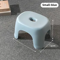 Adult Low Stool Bathroom Stool Wholesale Household Transparent Plastic Small Stool Multi-functional Shoe Changing Stool Pedal Small Bench sku image 4