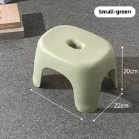 Adult Low Stool Bathroom Stool Wholesale Household Transparent Plastic Small Stool Multi-functional Shoe Changing Stool Pedal Small Bench sku image 5