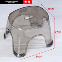 Adult Low Stool Bathroom Stool Wholesale Household Transparent Plastic Small Stool Multi-functional Shoe Changing Stool Pedal Small Bench sku image 14