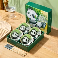 Ceramic Tableware Dishes Suit Sets Of Bowls And Chopsticks Suit Gift Box Opening Activities Wedding Exhibition Hand Gift Small Gifts sku image 23