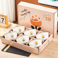 Ceramic Tableware Dishes Suit Sets Of Bowls And Chopsticks Suit Gift Box Opening Activities Wedding Exhibition Hand Gift Small Gifts sku image 51