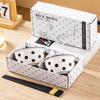 Ceramic Tableware Dishes Suit Sets Of Bowls And Chopsticks Suit Gift Box Opening Activities Wedding Exhibition Hand Gift Small Gifts sku image 16