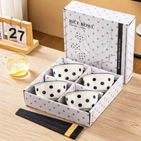 Ceramic Tableware Dishes Suit Sets Of Bowls And Chopsticks Suit Gift Box Opening Activities Wedding Exhibition Hand Gift Small Gifts sku image 34