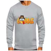 Men's Cartoon Letter Casual Long Sleeve Slim Round Neck main image 2