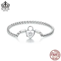 Sterling Silver Cuban Link Chain Curb Chain Simple Style Bracelets sku image 2