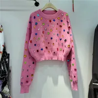 Women's Sweater Long Sleeve Sweaters & Cardigans Diamond Streetwear Geometric main image 1