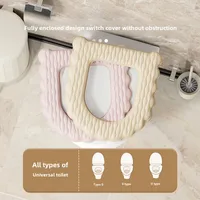 Waterproof Thickened Toilet Seat Cushion Four Seasons Universal Toilet Seat Cover Household Stain-resistant Paste Toilet Cover Autumn And Winter Toilet Cover main image 2