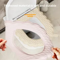 Waterproof Thickened Toilet Seat Cushion Four Seasons Universal Toilet Seat Cover Household Stain-resistant Paste Toilet Cover Autumn And Winter Toilet Cover main image 3