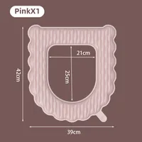 Waterproof Thickened Toilet Seat Cushion Four Seasons Universal Toilet Seat Cover Household Stain-resistant Paste Toilet Cover Autumn And Winter Toilet Cover sku image 1