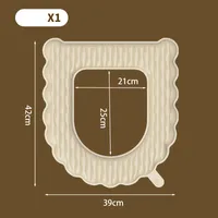 Waterproof Thickened Toilet Seat Cushion Four Seasons Universal Toilet Seat Cover Household Stain-resistant Paste Toilet Cover Autumn And Winter Toilet Cover sku image 2