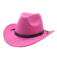 New Fashion Hat Jazz Hat Autumn And Winter Men's And Women's Big Brim Simple British Style Top Hat Jazz Hat sku image 7