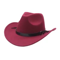 New Fashion Hat Jazz Hat Autumn And Winter Men's And Women's Big Brim Simple British Style Top Hat Jazz Hat sku image 1