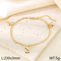 Wholesale Jewelry Simple Style Bell 304 Stainless Steel 18K Gold Plated Anklet sku image 4