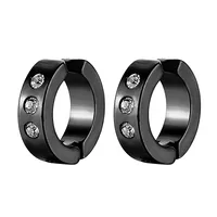 Stainless Steel Ear Clip Earrings Without Ear Penetration Puncture Jewelry Classic Personality Trendy Men sku image 9