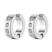 Stainless Steel Ear Clip Earrings Without Ear Penetration Puncture Jewelry Classic Personality Trendy Men sku image 6