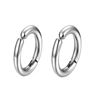 Stainless Steel Ear Clip Earrings Without Ear Penetration Puncture Jewelry Classic Personality Trendy Men sku image 5