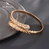 Retro Xuping Snake Alloy Inlay Artificial Gemstones 18k Gold Plated Women's Bangle main image 1