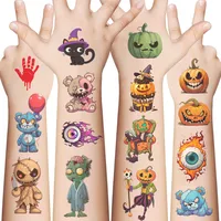 Halloween Pumpkin PVC Tattoos & Body Art 10 PCS/Package main image 1