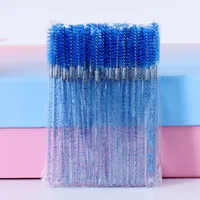 New Crystal Rod Eyelash Brush Solid Spiral Eyebrow Brush Eyelash Comb Makeup Tools Eyelash Small Brush sku image 3