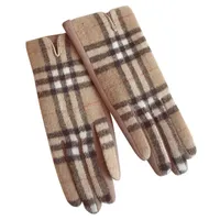 Women's Retro Plaid Woolen Polyester Gloves main image 5