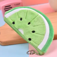 Unisex Fruit Plush Zipper Kids Wallets sku image 3