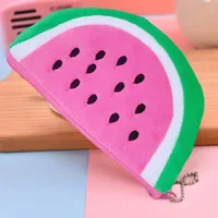 Unisex Fruit Plush Zipper Kids Wallets sku image 11