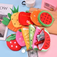 Unisex Fruit Plush Zipper Kids Wallets main image 1