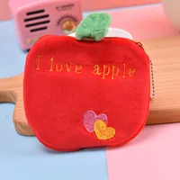 Unisex Fruit Plush Zipper Kids Wallets sku image 10