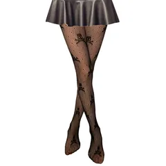 Spider Web Skull Breathable Hollow Out Stockings