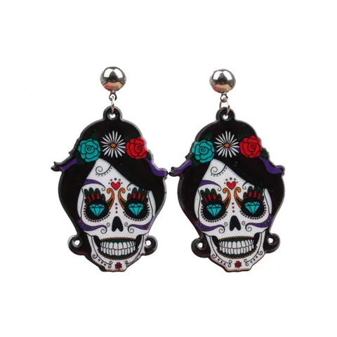 Fashion Ghost Arylic No Inlaid Drop Earrings