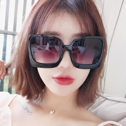 Large Frame Square Sunglasses New Trendy Retro Sunglasses Fashion Sunglasses