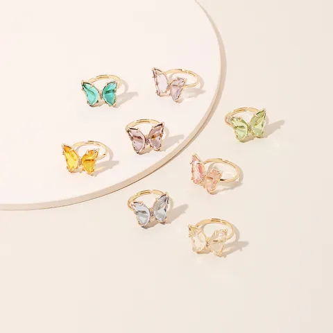 Simple Style Butterfly Alloy Women'S Rings