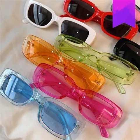 Elegant Hip-hop Retro Resin Square Full Frame Women's Sunglasses