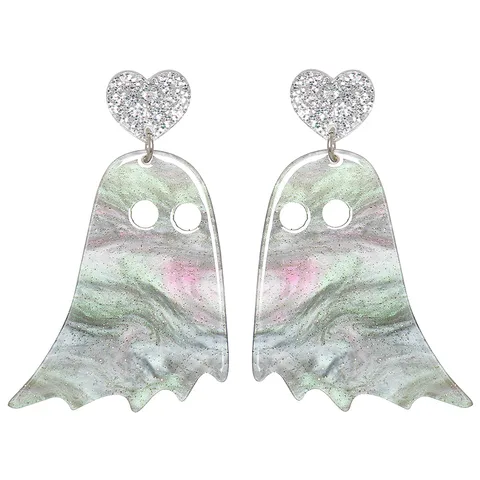 1 Pair Casual Cute Ghost Arylic Drop Earrings