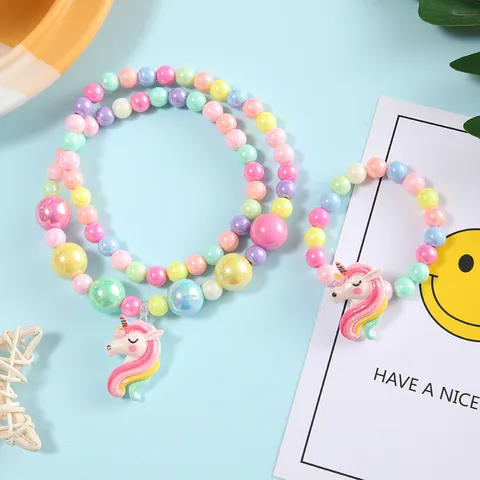 Cartoon Character Resin Beaded Kid'S Kids Bracelets