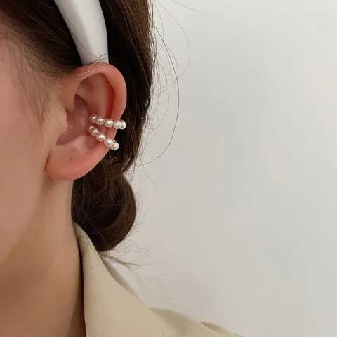 Simple Style U Shape Resin No Inlaid Ear Cuffs