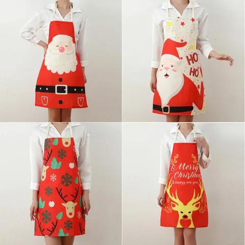 New Fabric Printing Christmas Apron Wholesale Nihaojewelry