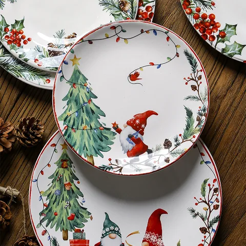 Christmas Fashion Cartoon  Tableware 1 Piece