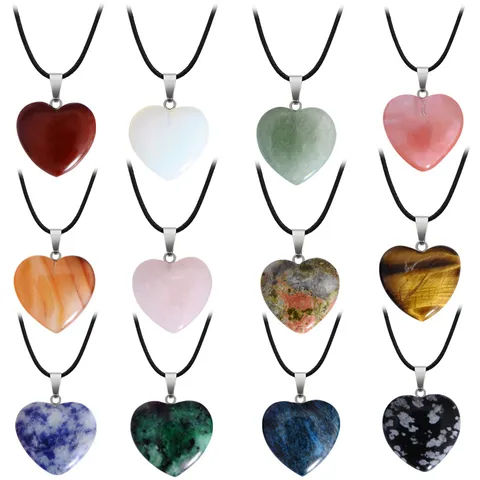 1 Piece Crystal Heart Shape Pendant