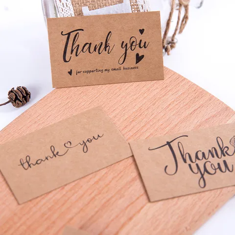 Kraft Paper 300g Thank-you Card Decorative Card