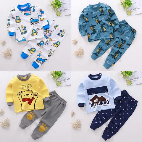 Stripe Polka Dots Cotton Boys Clothing Sets