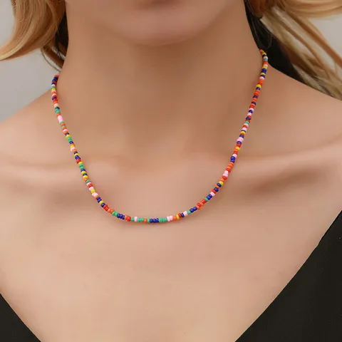 Bohemian Geometric Beaded Women's Choker 1 Piece