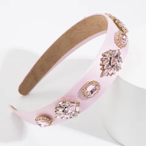 Fashion Leaf Rhinestone Inlay Rhinestones Hair Band 1 Piece