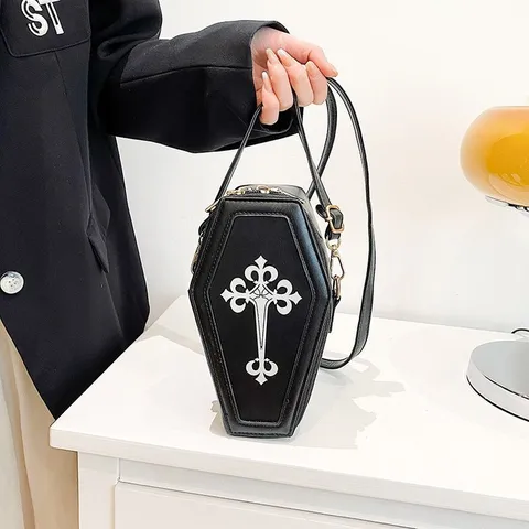 Small Pu Leather Square Zipper Crossbody Bag