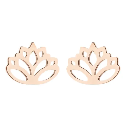 Simple Style Geometric 304 Stainless Steel No Inlaid 18K Gold Plated Ear Studs