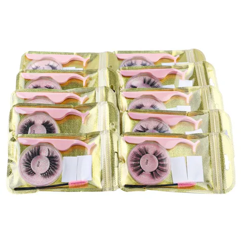 Glue-free Imitation Mink Thick False Eyelashes Set