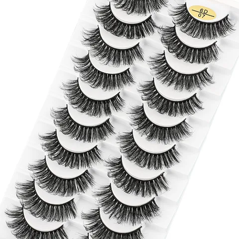 Natural Exaggerated Thick  Multi-layer False Eyelashes 10pair