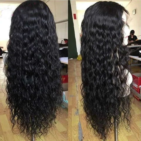 Women's Fashion Holiday High-temperature Fiber Centre Parting Long Curly Hair Wigs