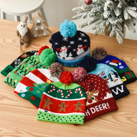 Christmas Fashion Christmas Tree Snowman Polyester Outdoor Christmas Hat